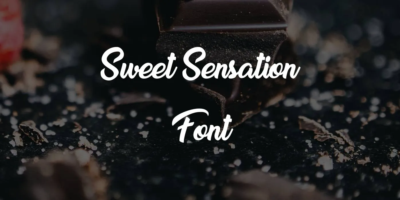 Sweet Sensation Font