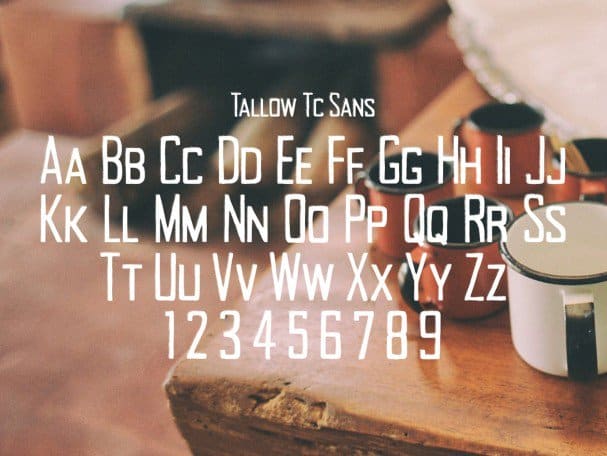 Tallow Font Preview