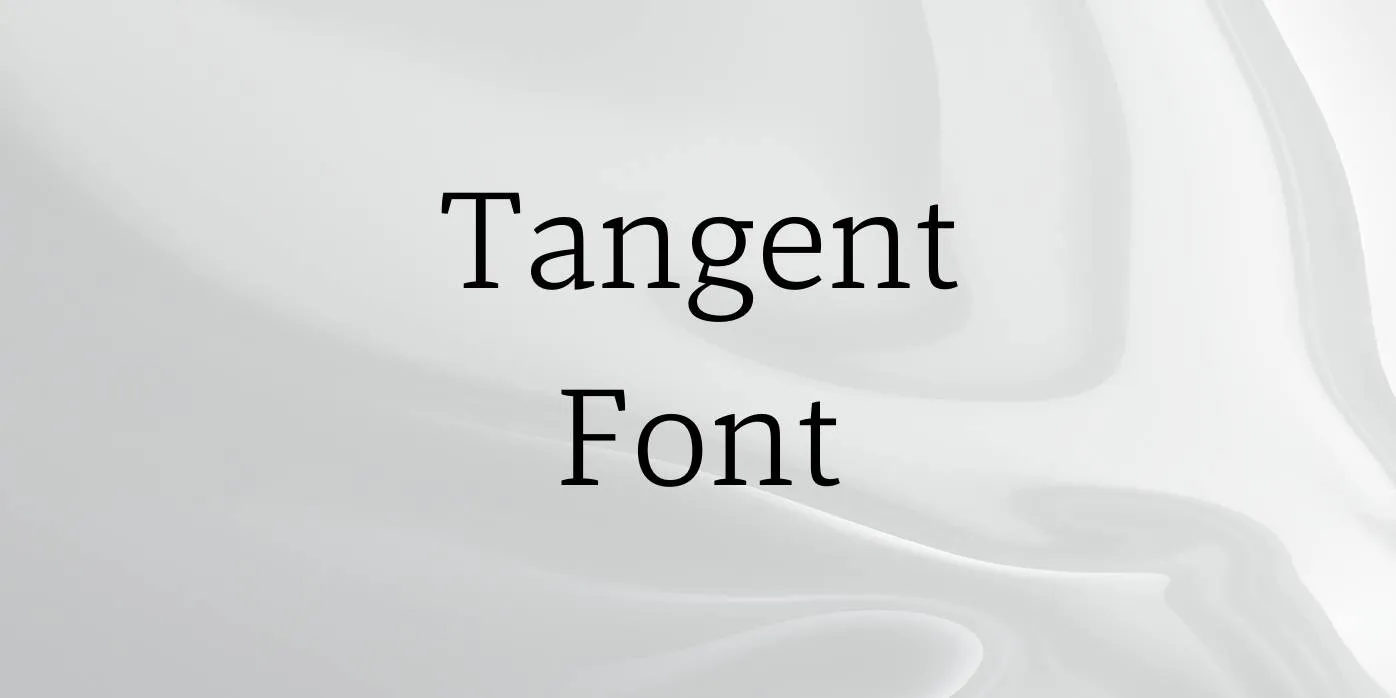 Tangent Font