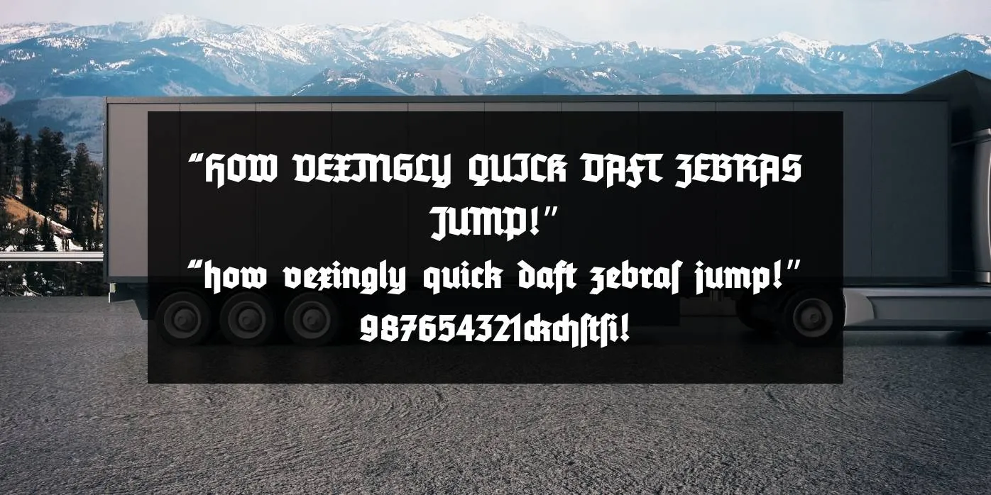 Tannenberg Font Preview
