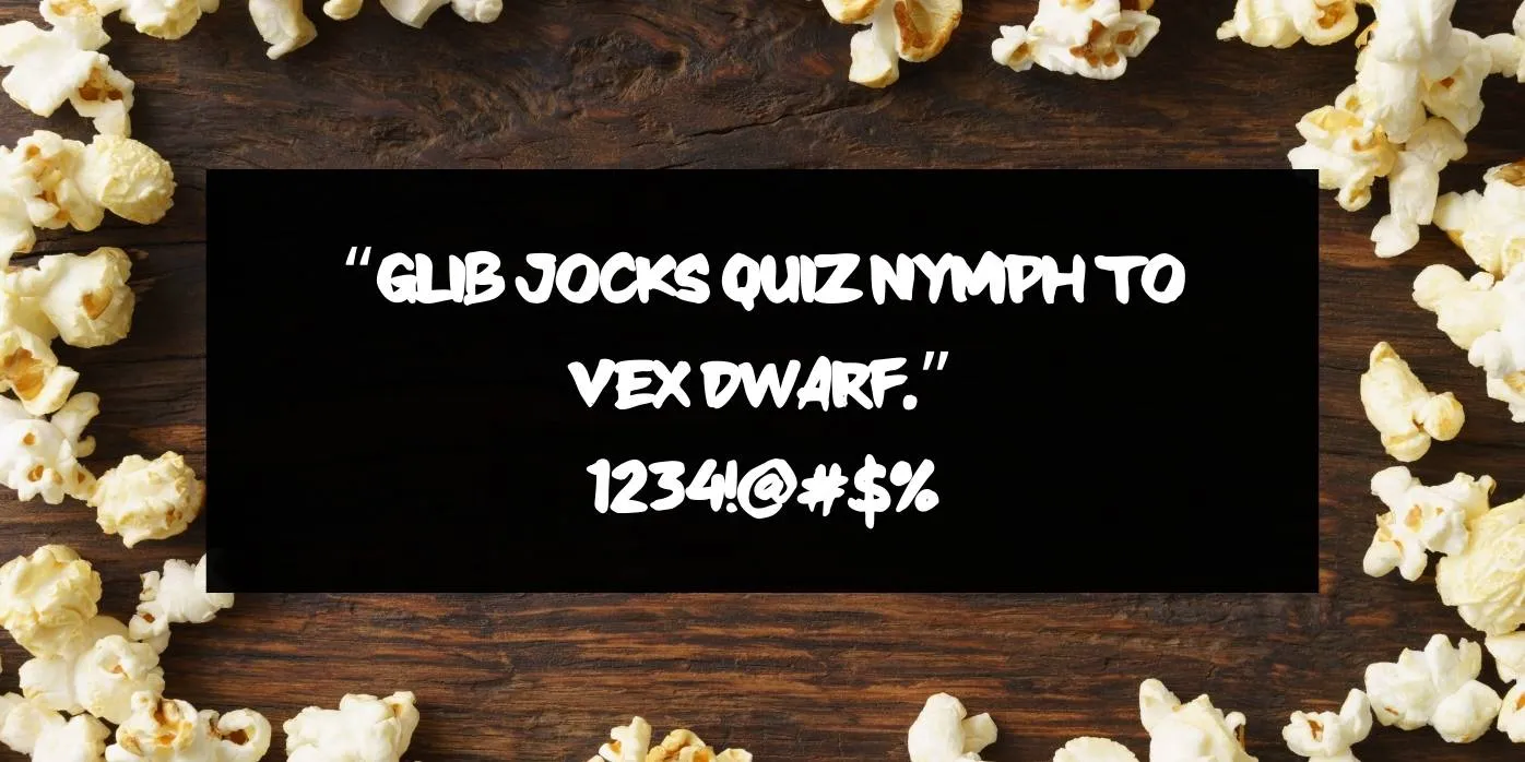 Tasty Popcorn Font Preview