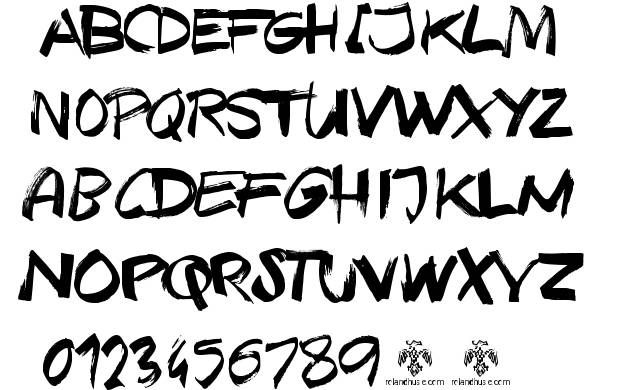 Texas Grunge Font Preview