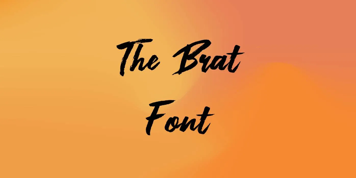 The Brat Font