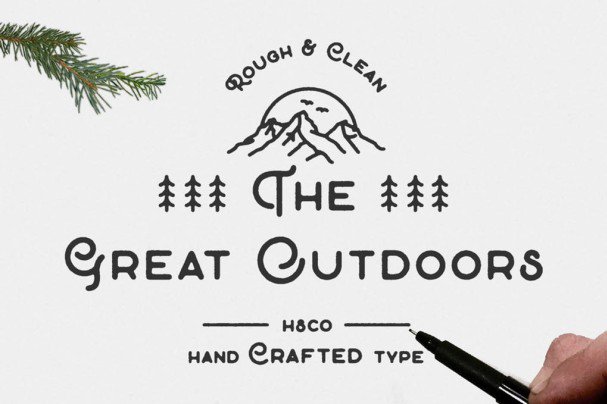 The Great Outdoors Font