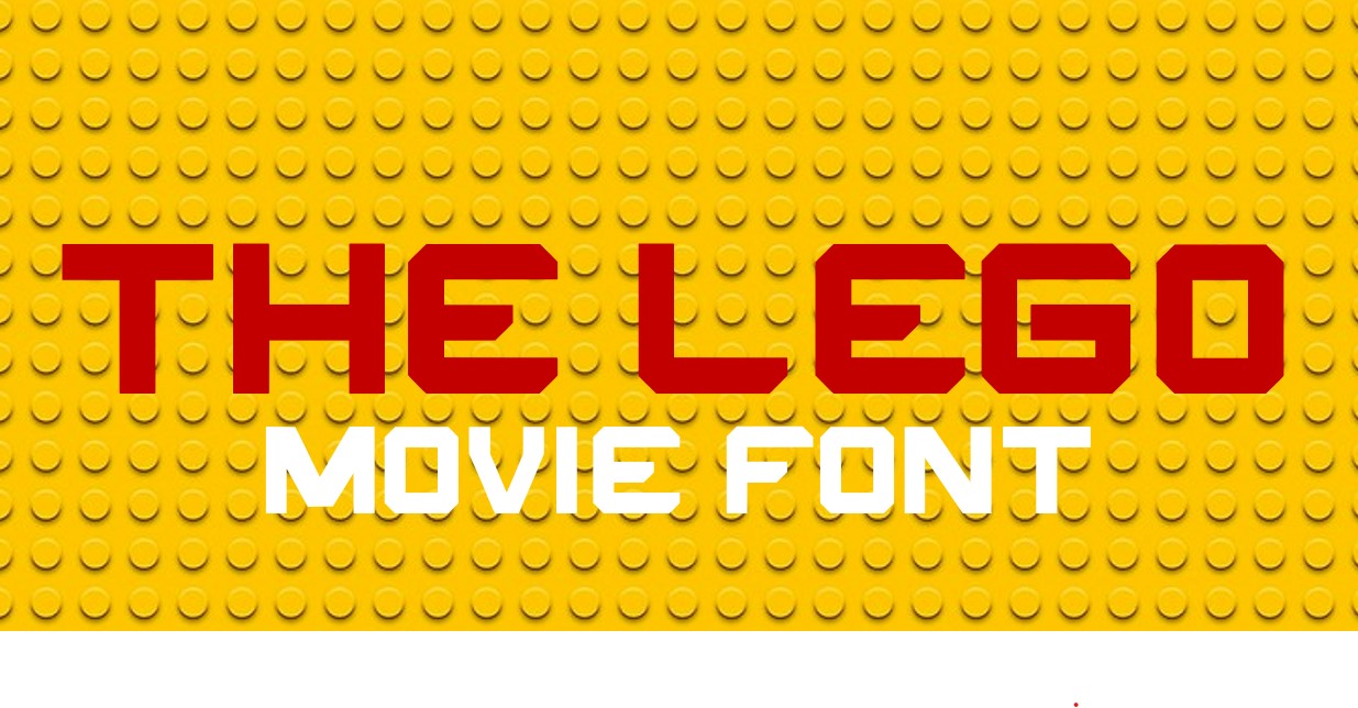 The Lego Movie Font