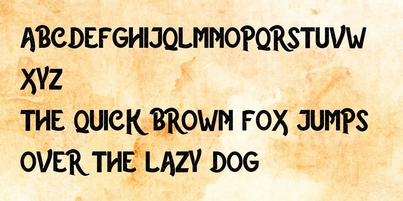 The Rustic Font Preview