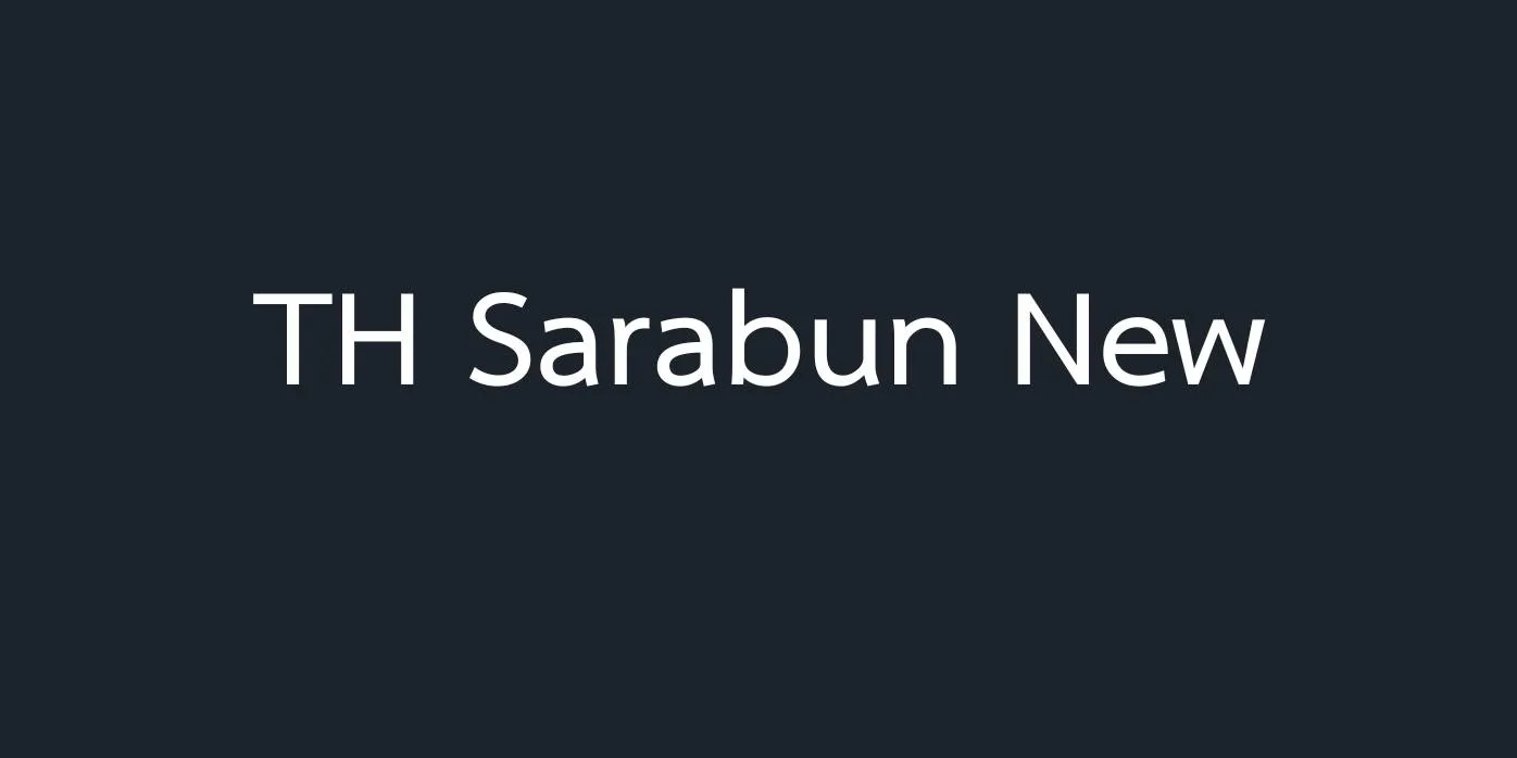 The Sarabun New Font