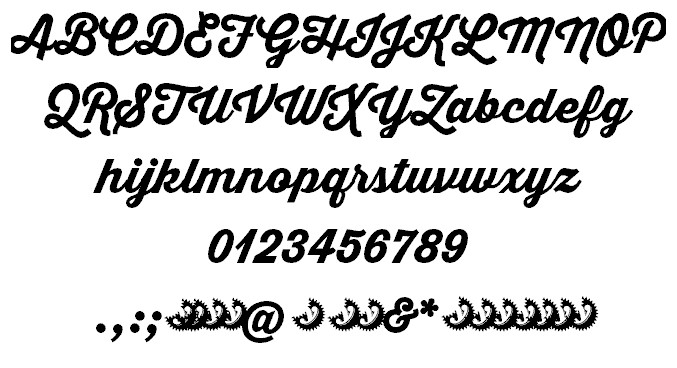 Thirsty Script Extrabold Font Preview