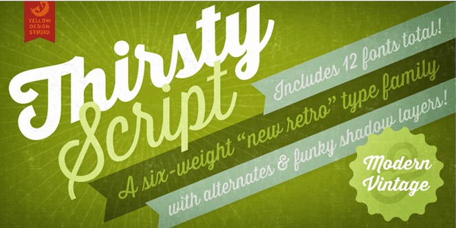 Thirsty Script Extrabold Font