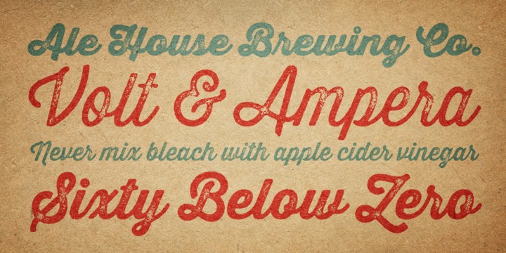 Thirsty Script Rough Font Preview