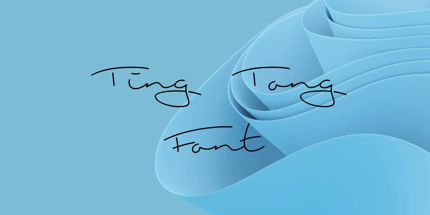 Ting Tong Font