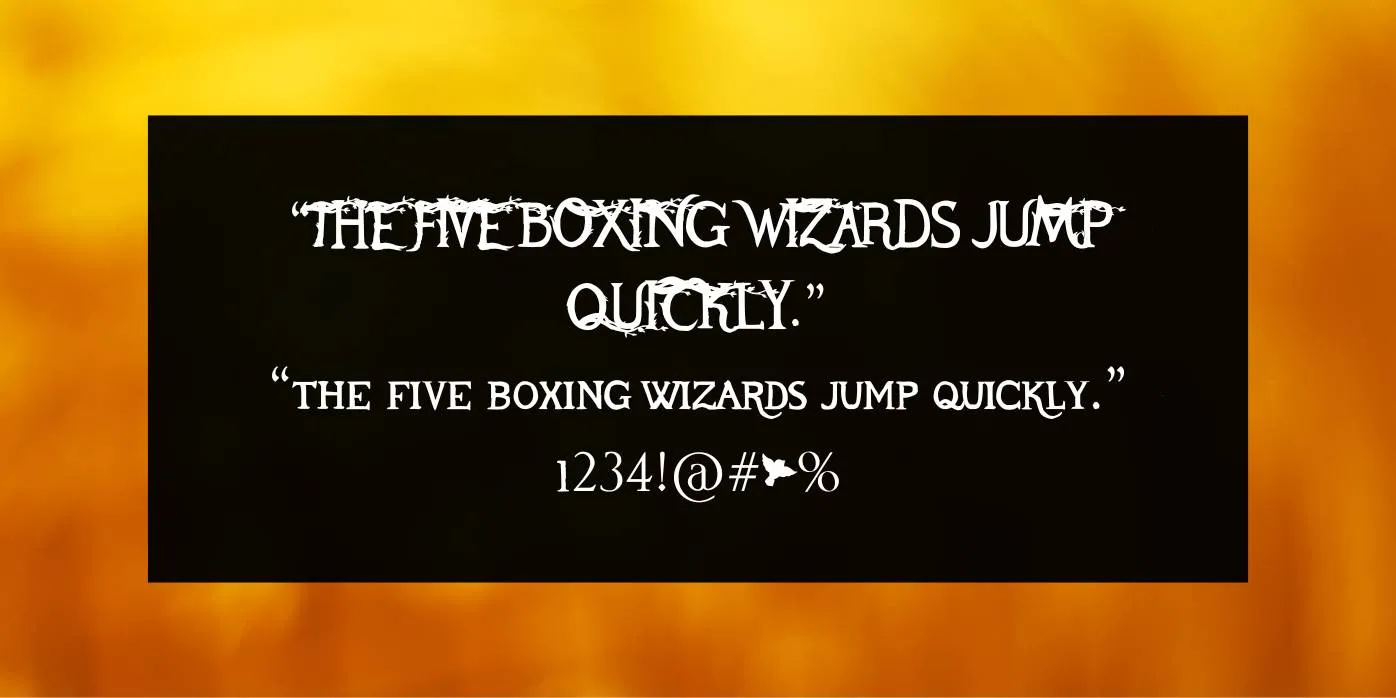 Tome of the Unknown Font Preview