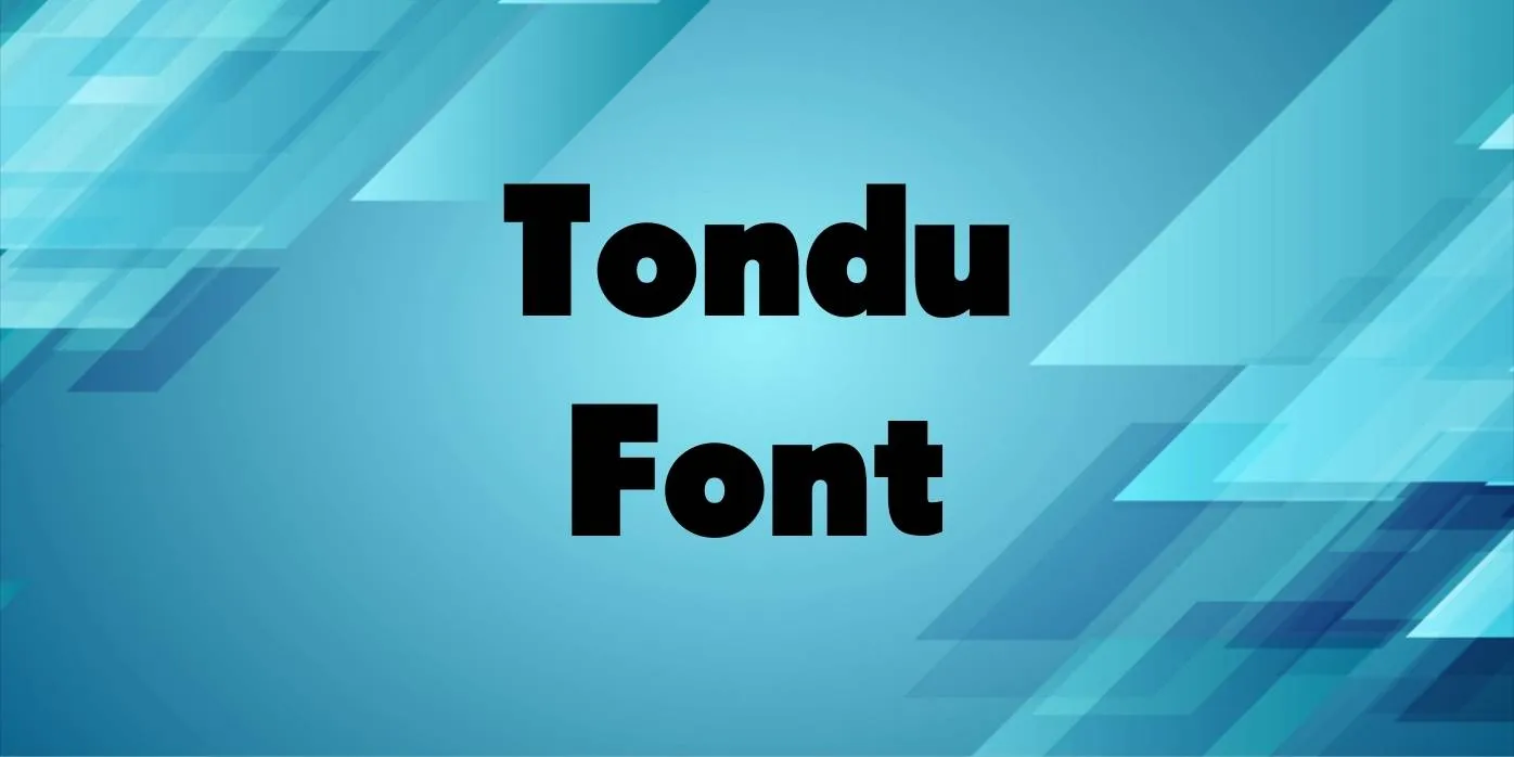Tondu Font