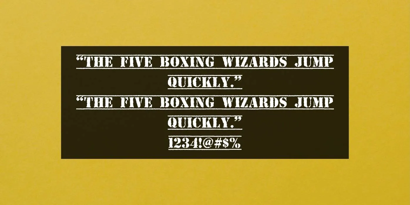 Top Secret Font Preview