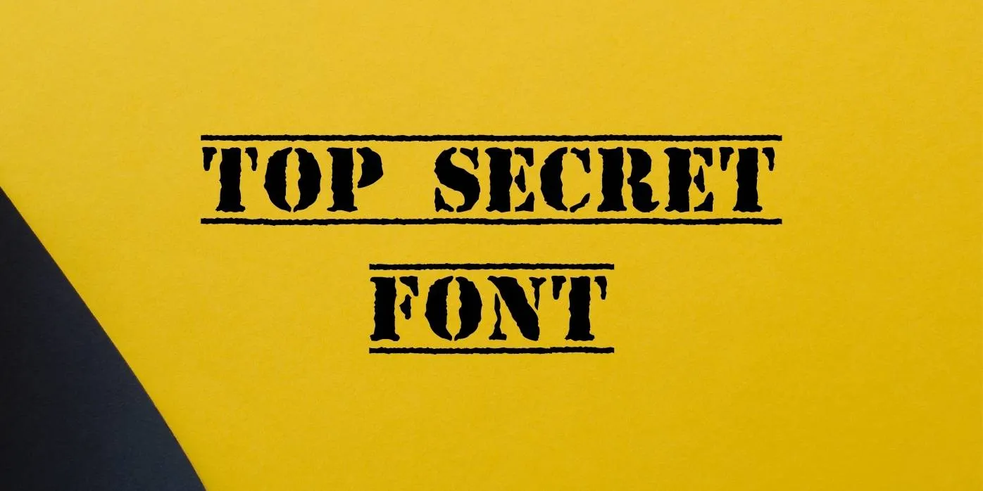 Top Secret Font