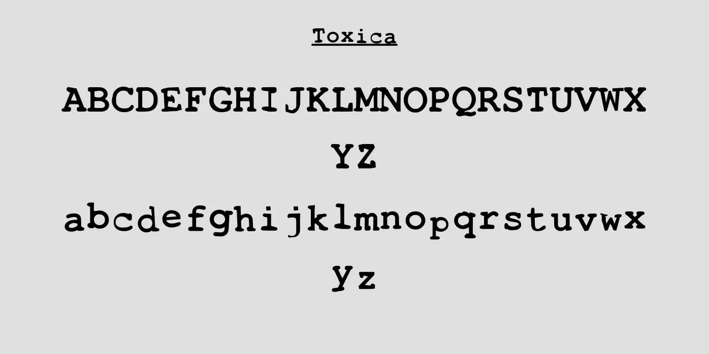 Toxica Font Preview