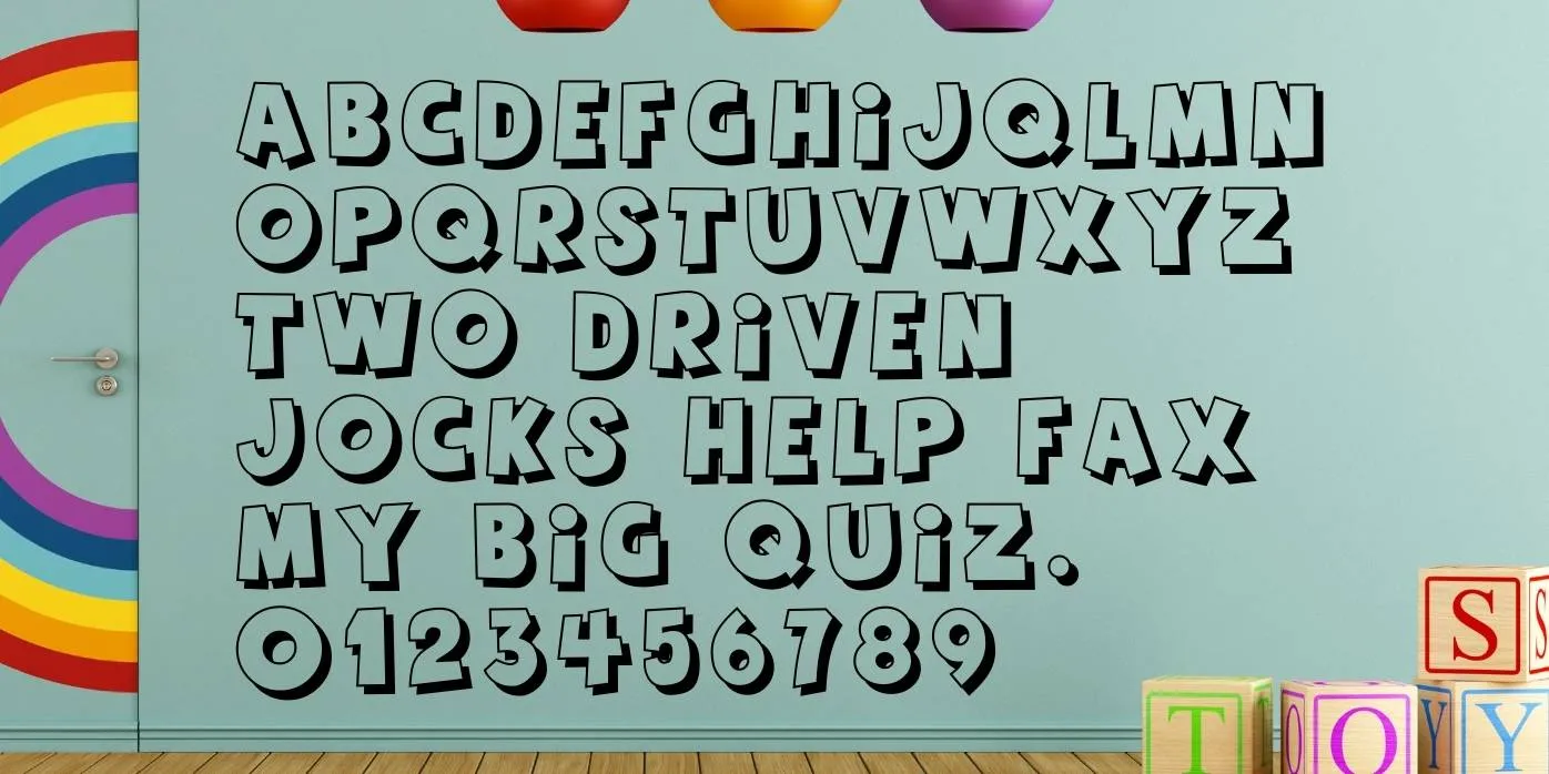 Toy Story Font Preview