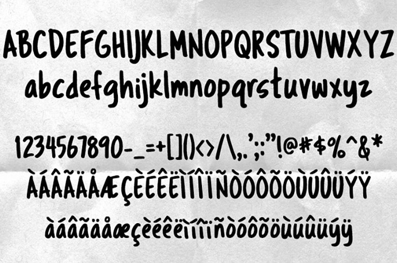 Tragic Marker Font Preview
