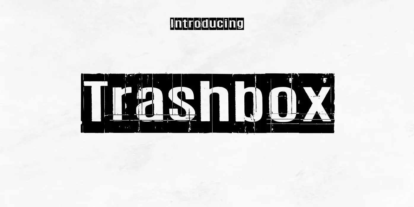 Trashbox Font