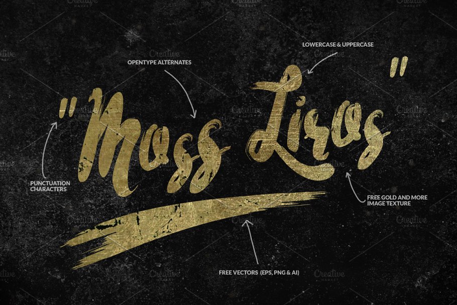 Tristan Brush Font Preview