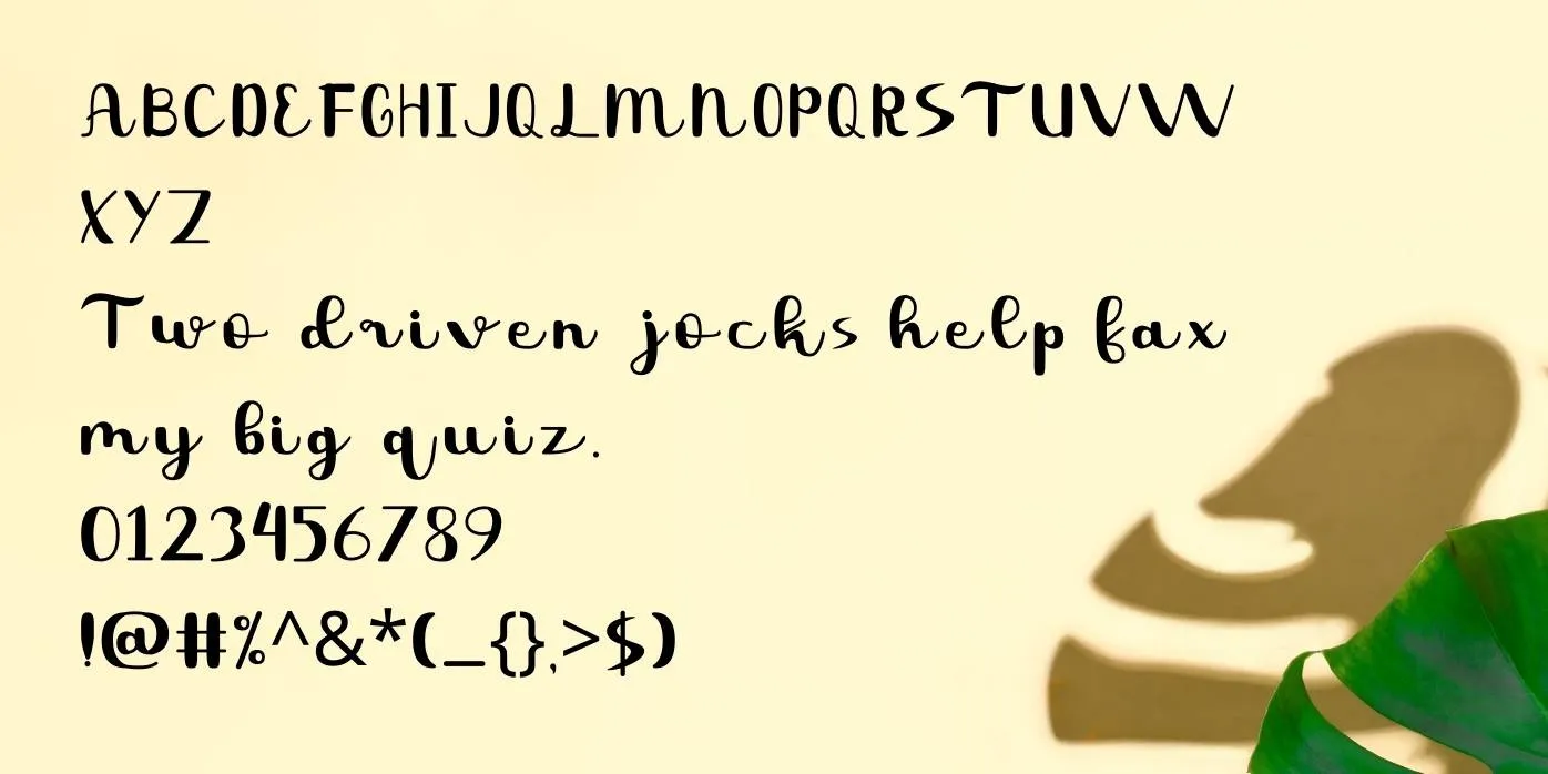 Tropical Font Preview