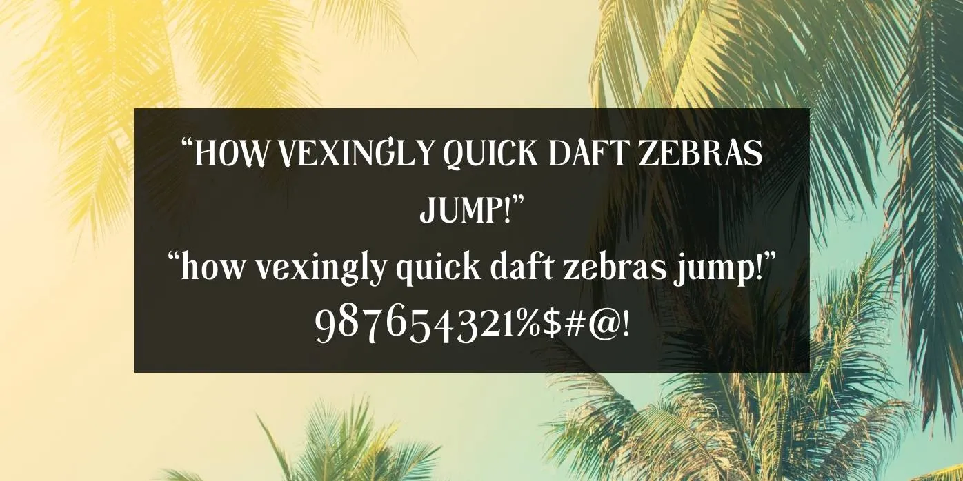 Tropikal Font Preview