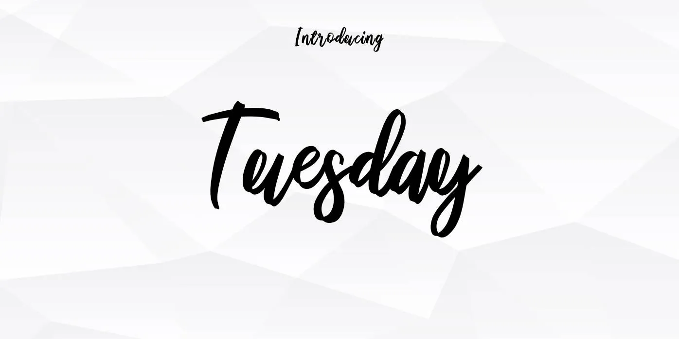Tuesday Font