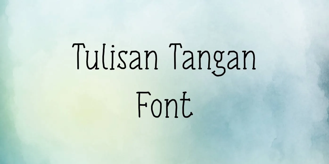 Tulisan Tangan Font