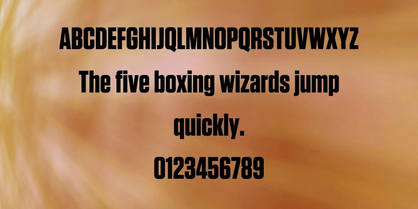 Tungsten Font Preview