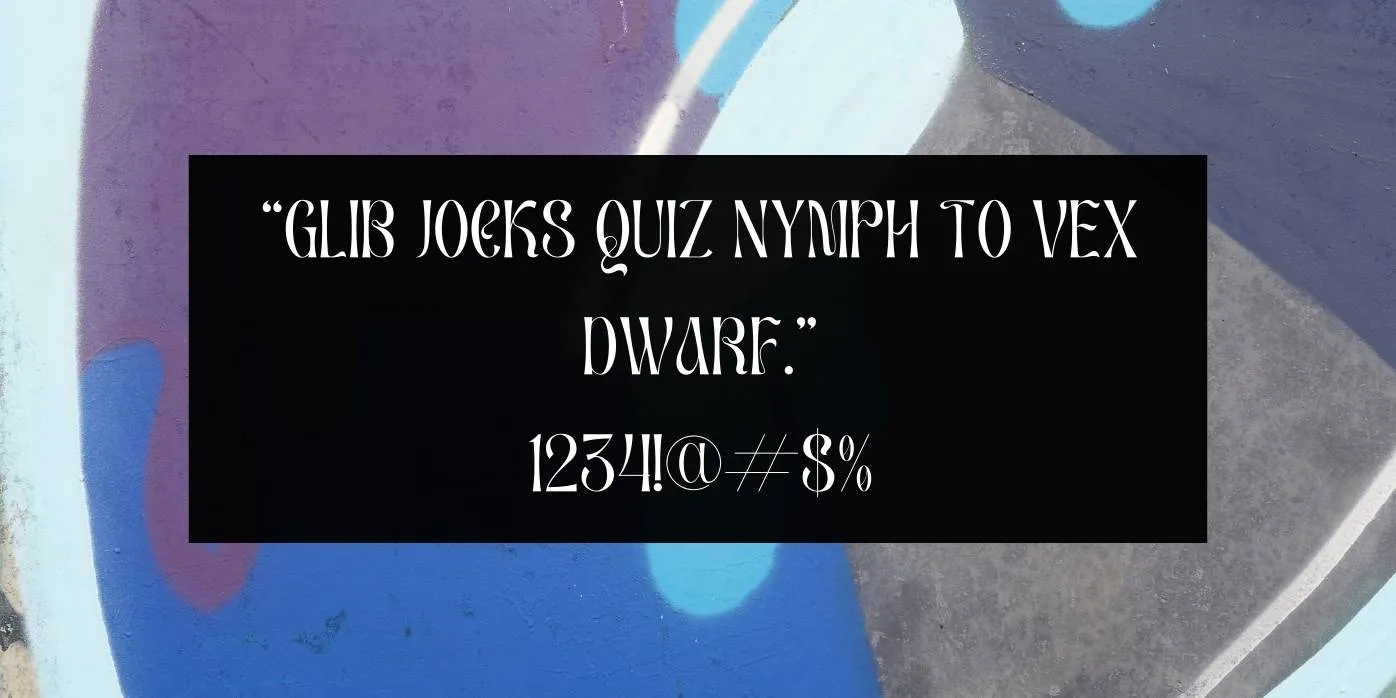Tupac Margrath Font Preview