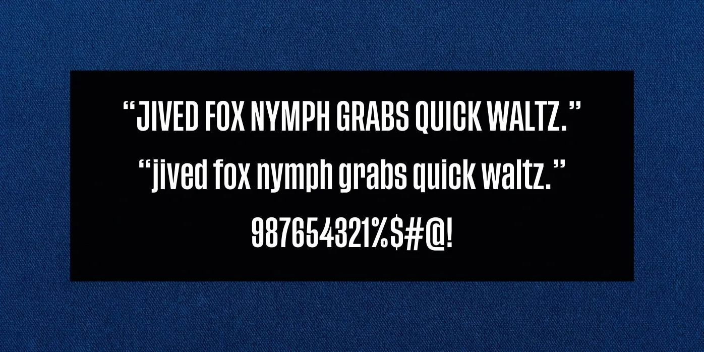 Tusker Grotesk Font Preview