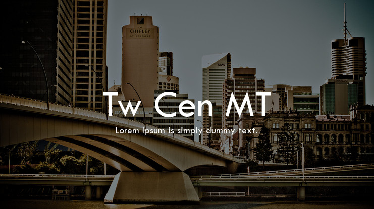 Tw Cen Mt Font