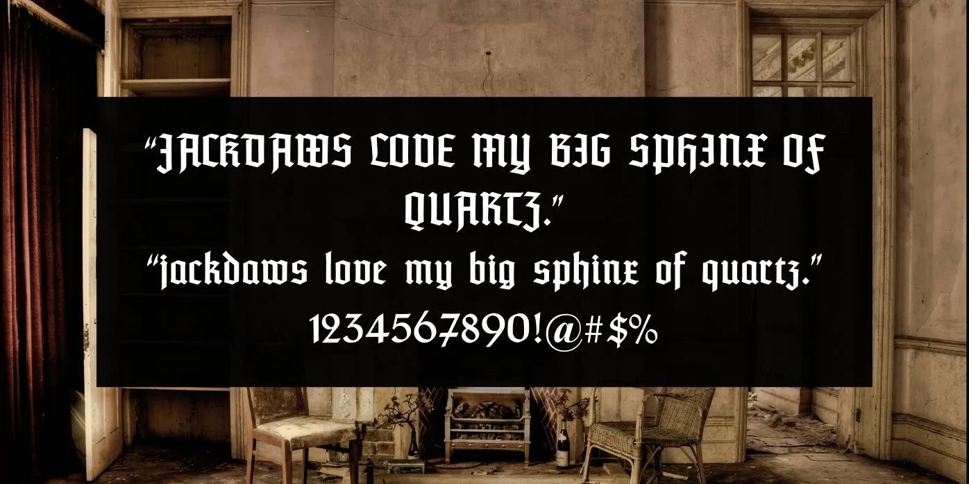 Typographer Textur Font Preview