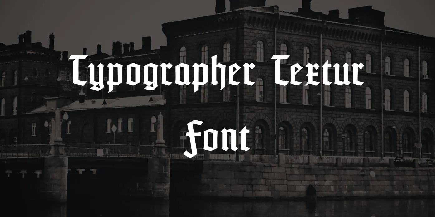 Typographer Textur Font