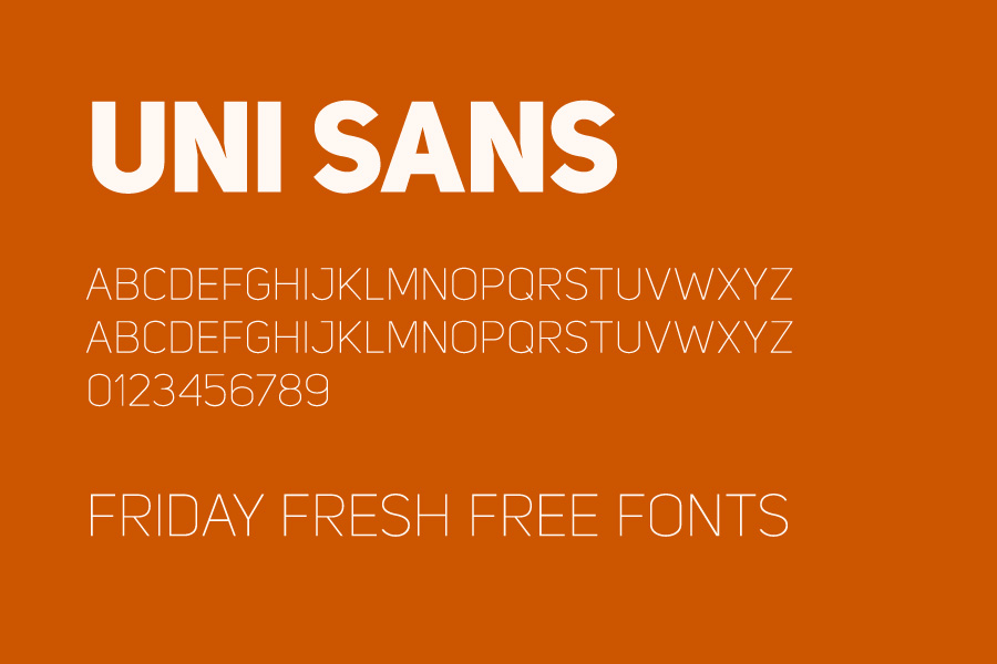 Uni Sans Font Preview