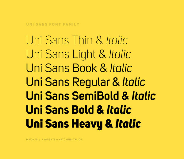 Uni Sans Font