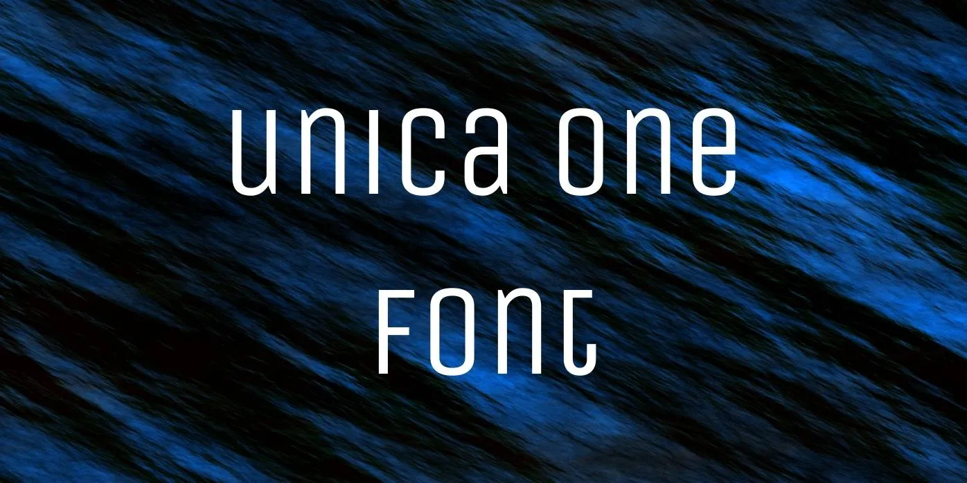 Unica One Font