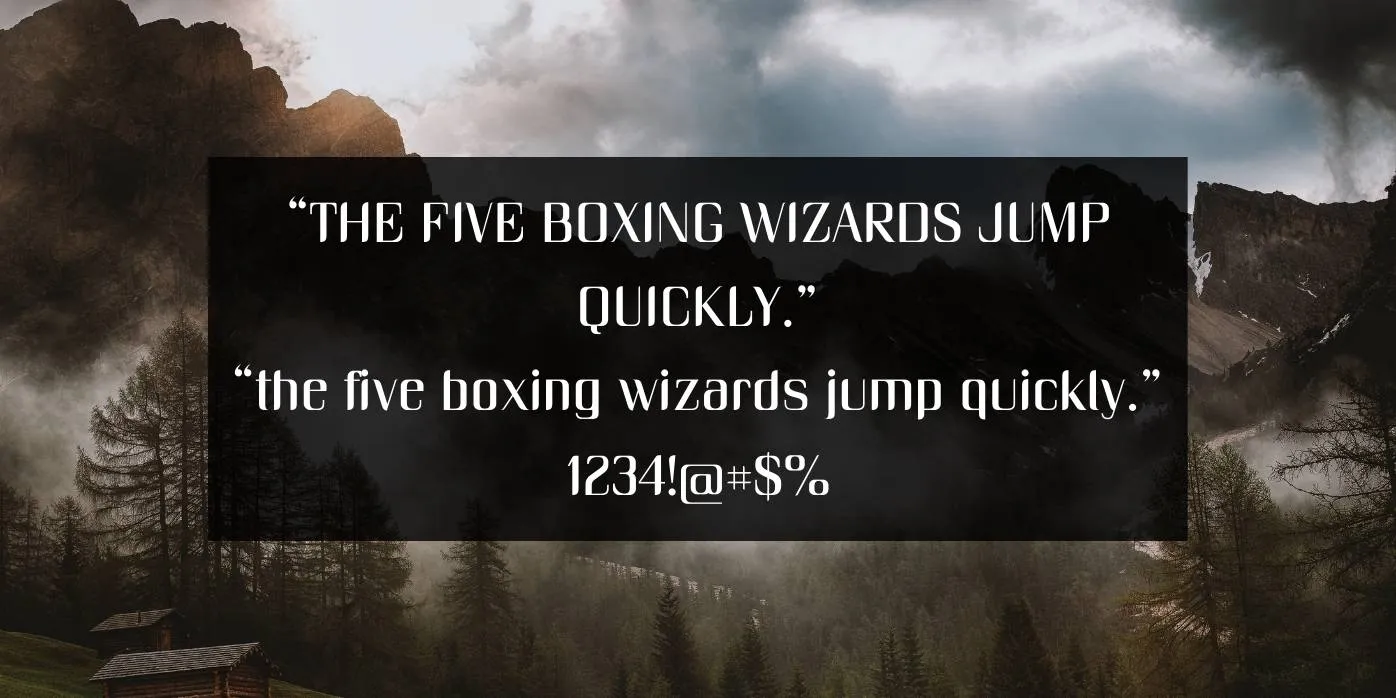 Unique Font Preview