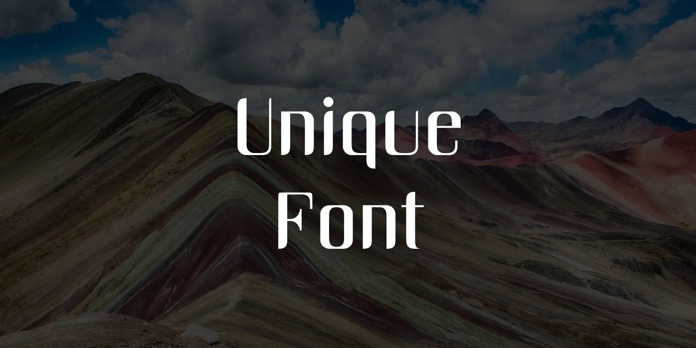 Unique Font