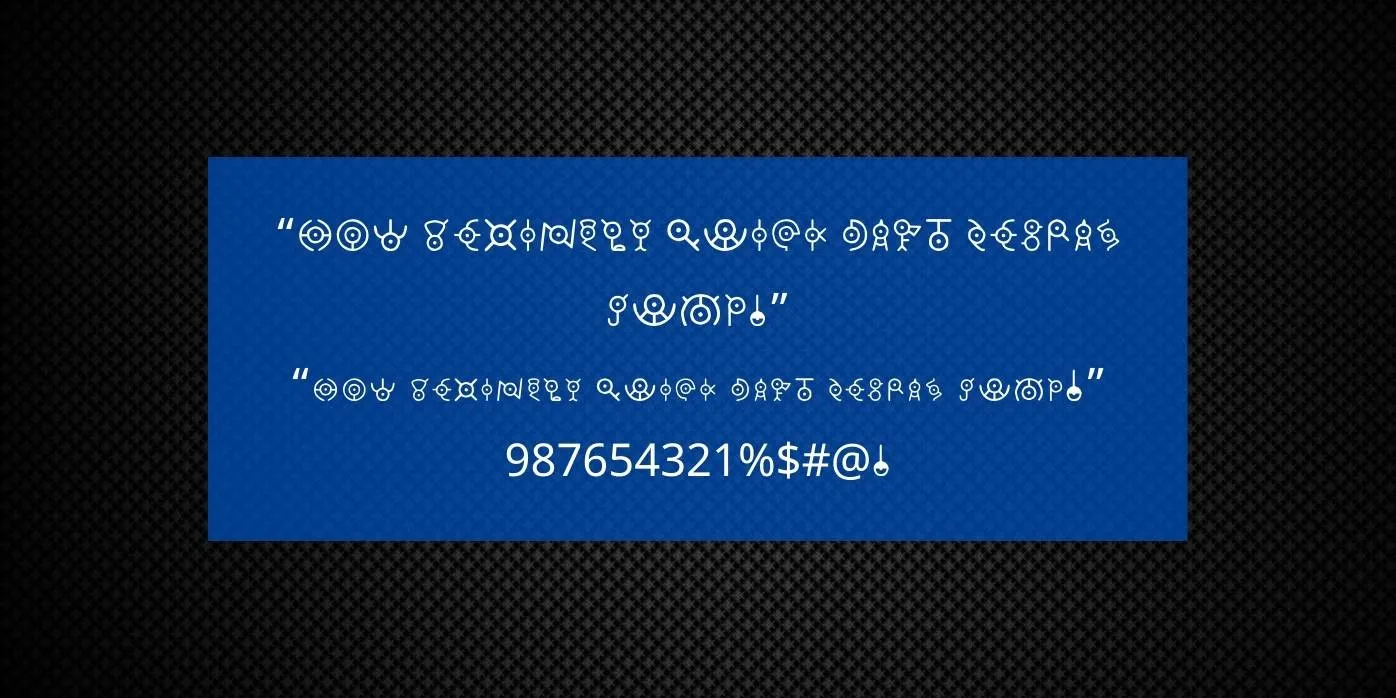 Unown Font Preview