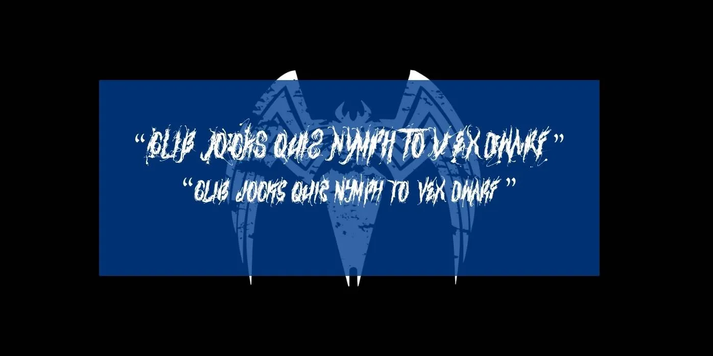 Venom Font Preview