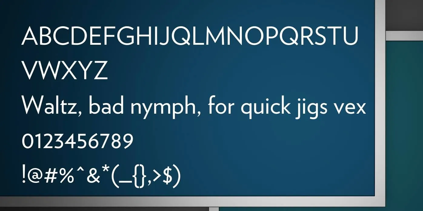 Verlag Font Preview