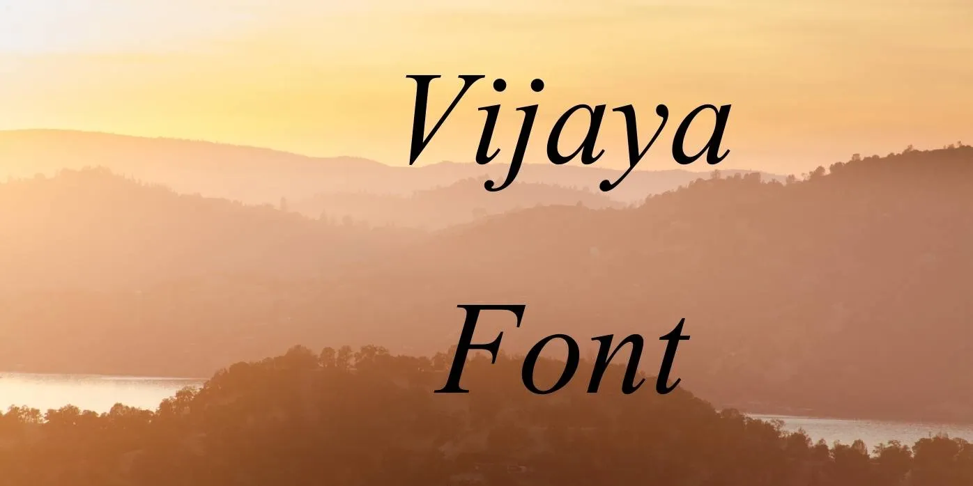 Vijaya Font