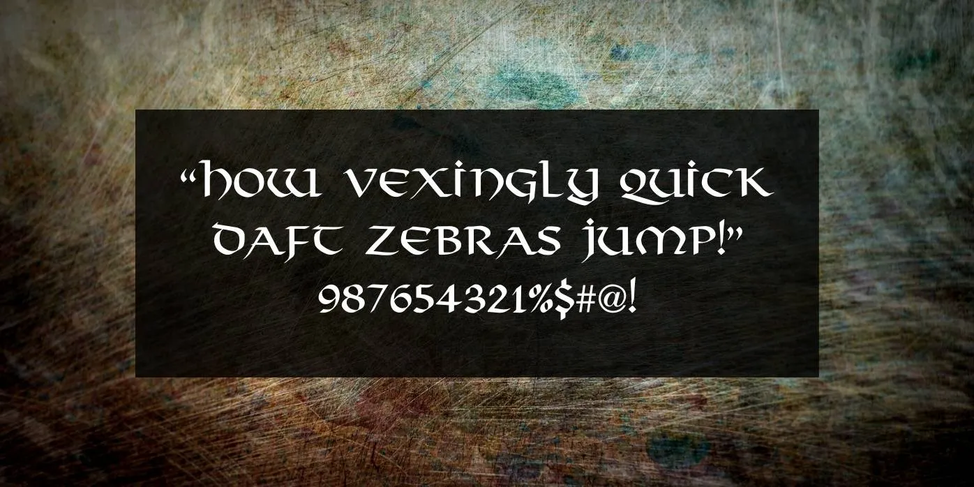 Viking Font Preview