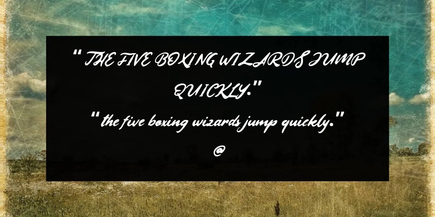 Vintage Quotes Font Preview