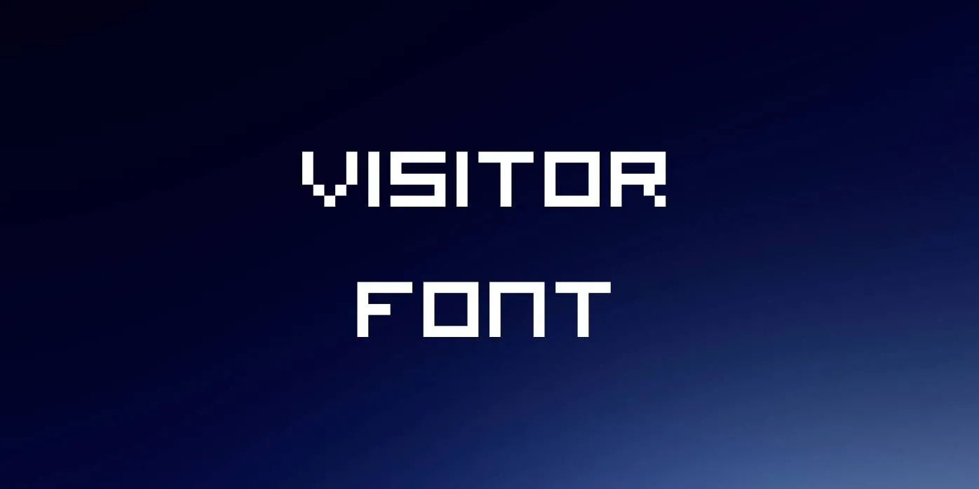 Visitor Font