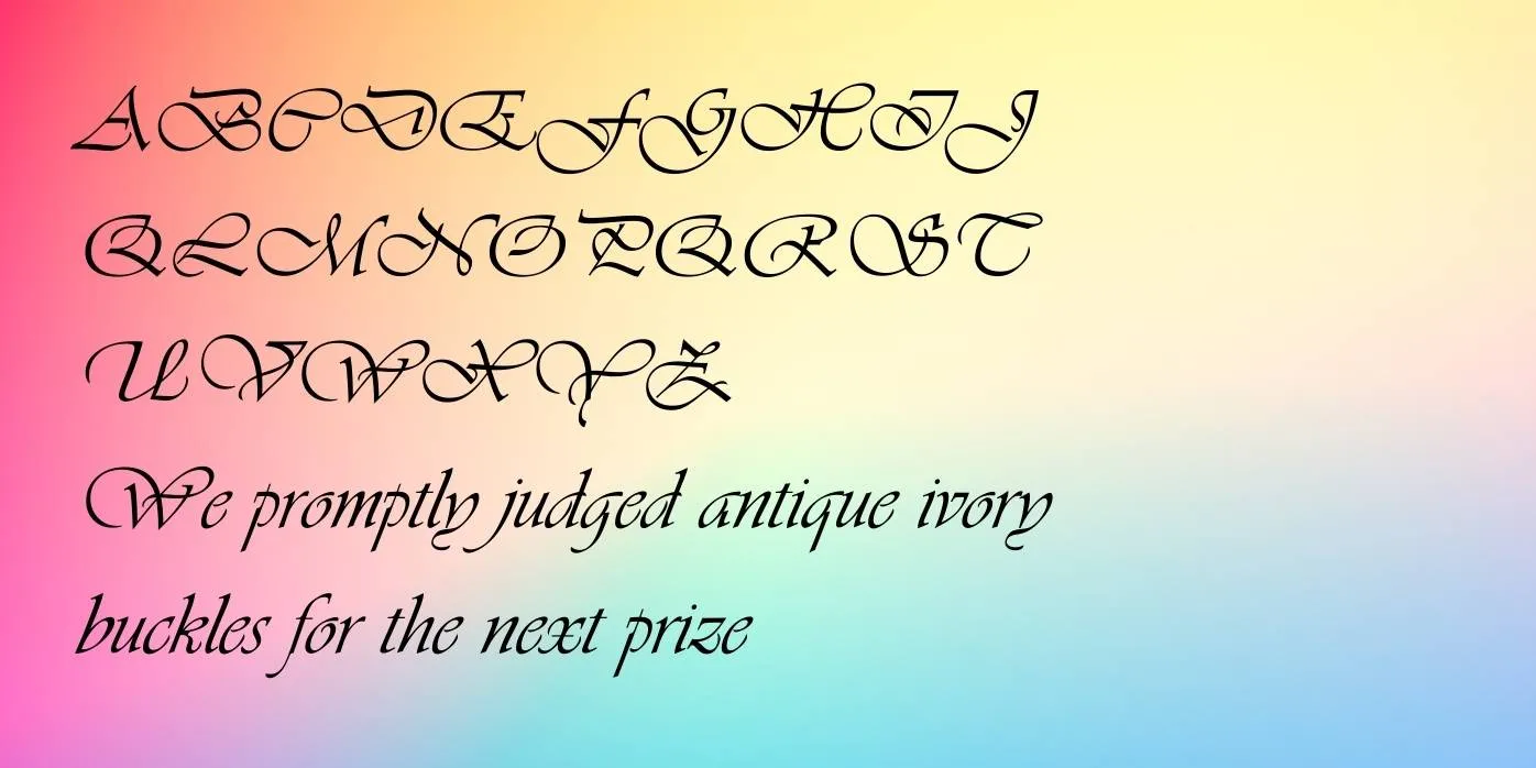 Vivaldi Font Preview