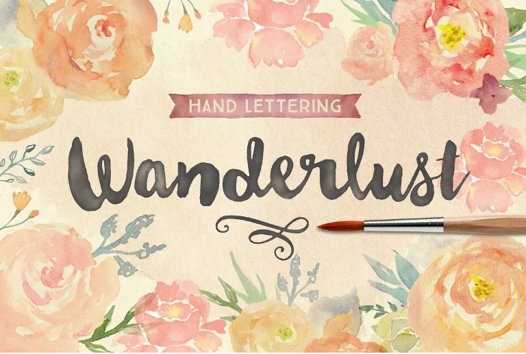 Wanderlust Letters Font