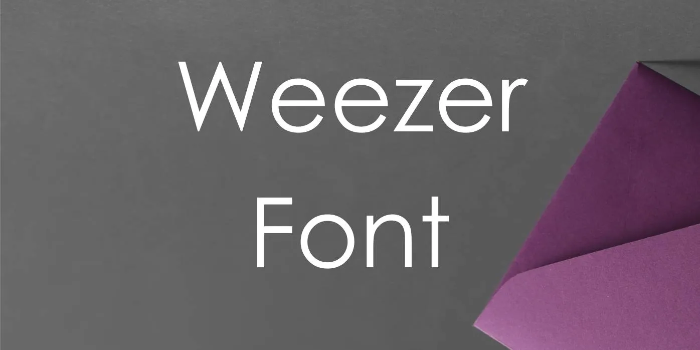 Weezer Font