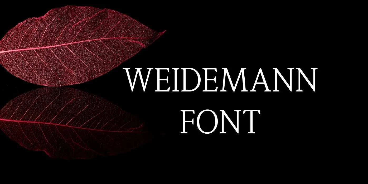 Weidemann Font